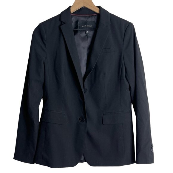 Banana Republic Factory Women’s Black Tailored Blazer Size 4 - Picture 1 of 7
